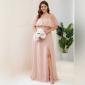 Ever Pretty Strapless Blush Gown